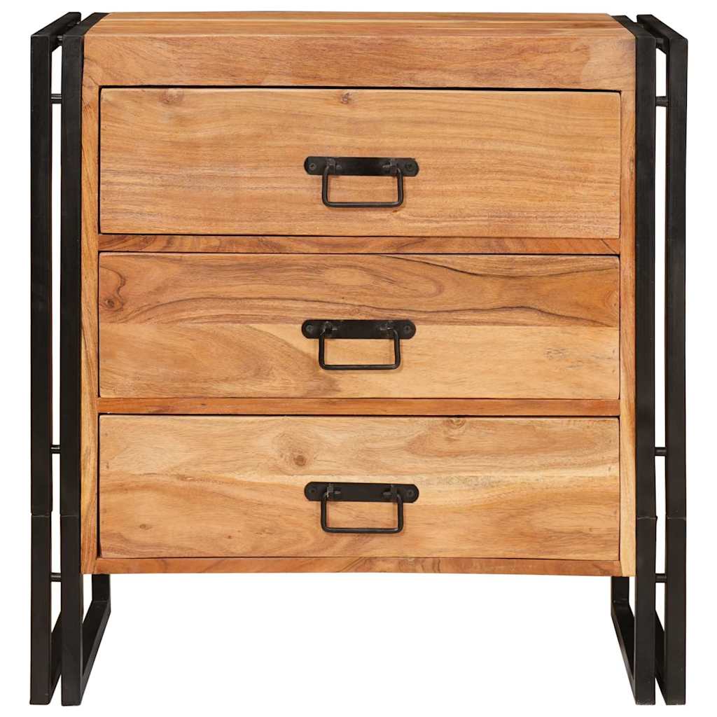 Sideboard Braun 66 x 33 x 70 cm Akazie Massivholz